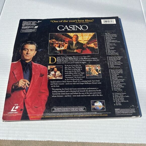 CASINO Laserdisc Movie Robert DeNiro Sharon Stone - Picture 2 of 8